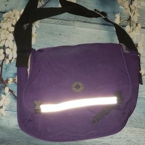Purple Kipling laptop bag